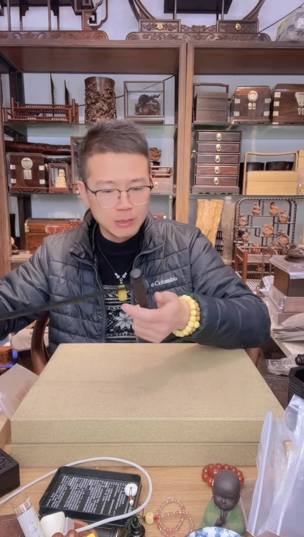 【闪购商品】乌木类书架464紫光檀荷塘月色香筒