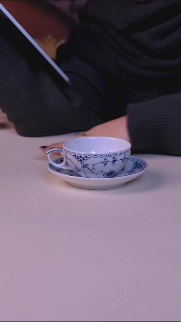 哥哈  半蕾丝杯碟  7206