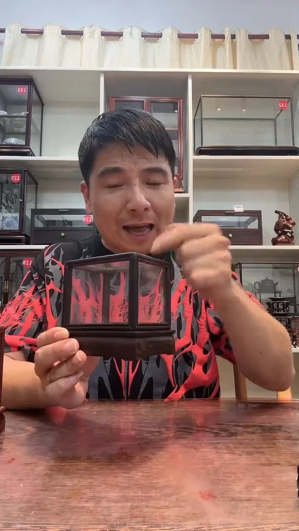 东非黑黄檀（紫光檀）玻璃罩639