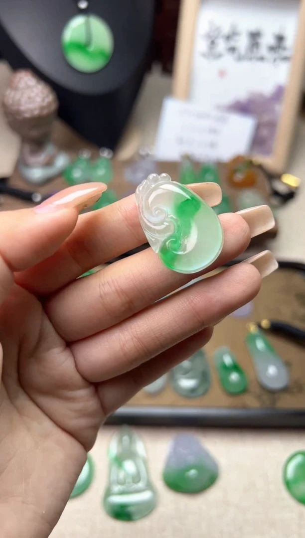 颈饰未镶嵌翡翠所见即所得，一图一物