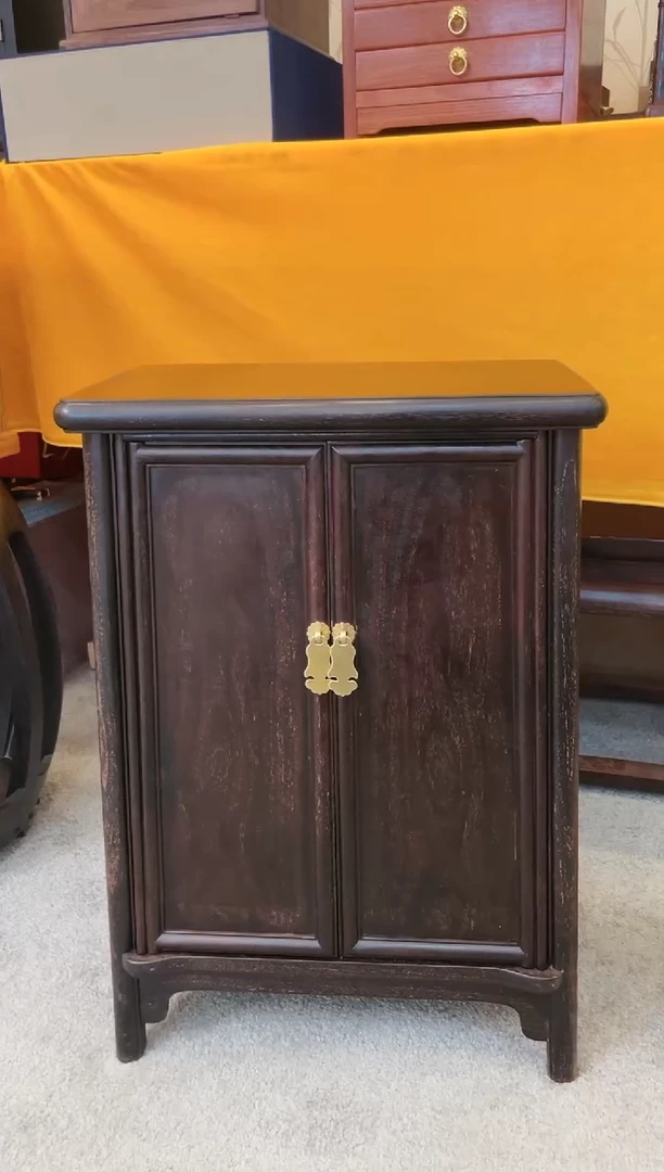 【闪购商品】木小叶紫檀 面条柜尺寸42*24*60微瑕