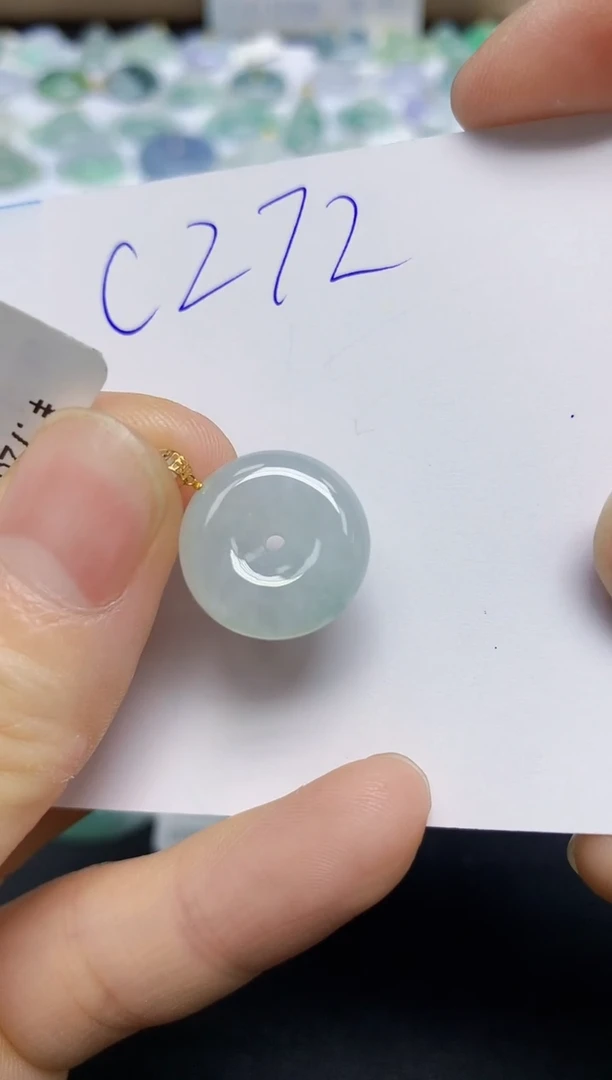 颈饰未镶嵌翡翠天然缅甸翡翠A货翡翠百元以上9元证书费自理