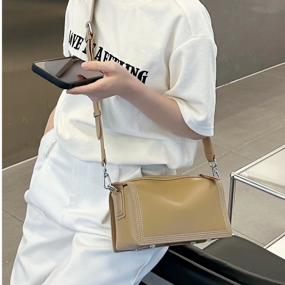 【尚恩CC】J-6197-金棕-轻奢百搭手提腋下新款斜跨女包