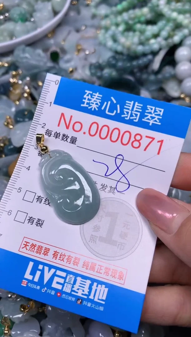 【闪购商品】翡翠颈饰未镶嵌含绳000871