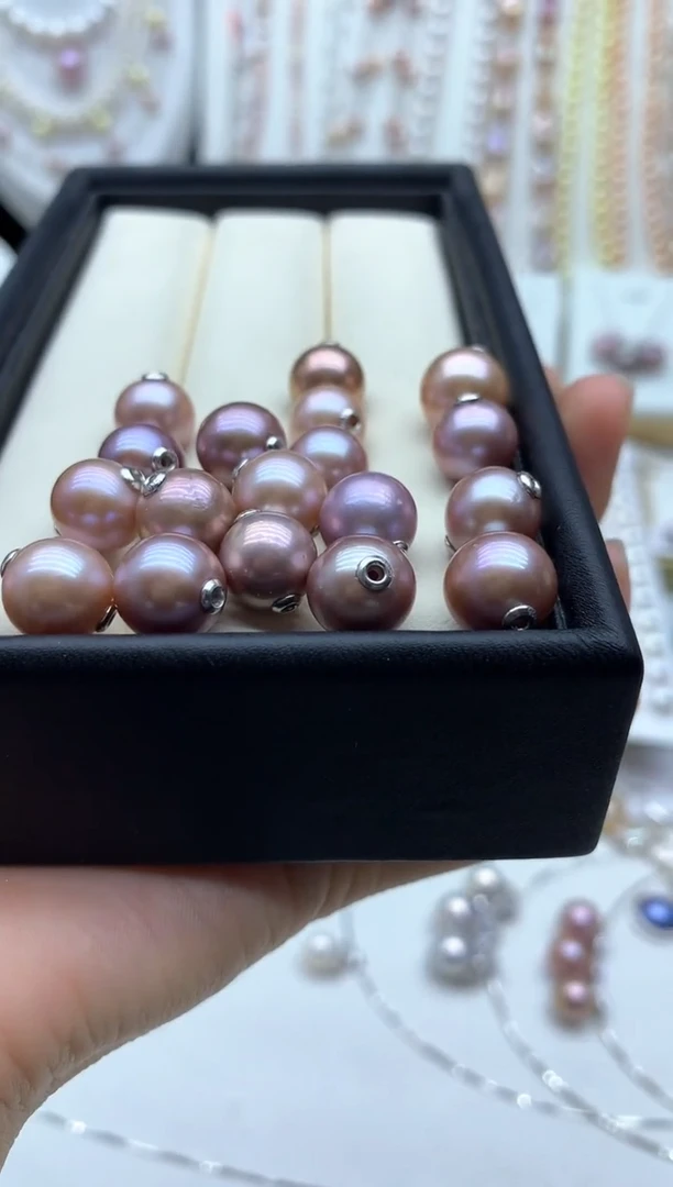 淡水珍珠银S925镶嵌吊坠(不含链)多样性发其一