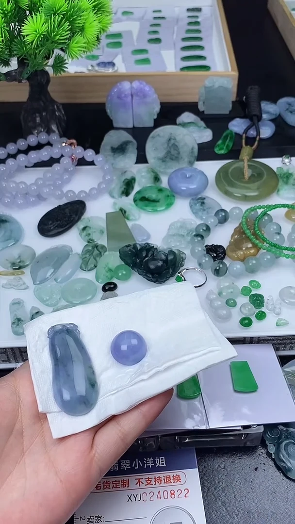 定制翡翠未镶嵌梅**A批量货品多样性发其一/