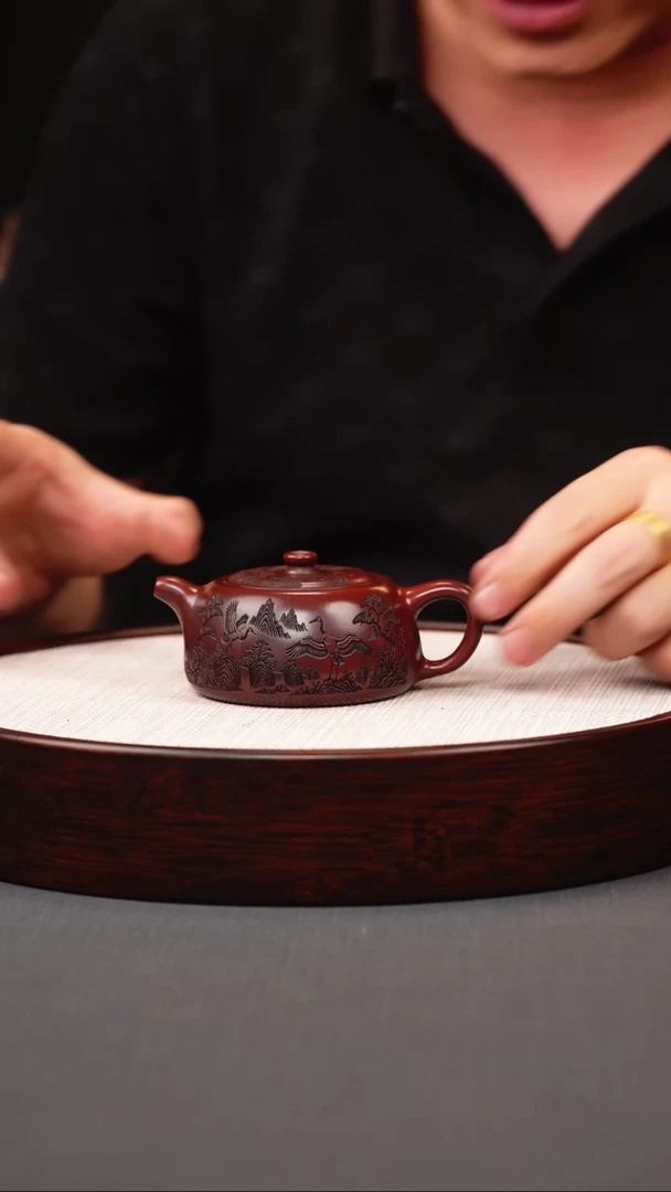 茶壶紫砂古红泥曼生井栏