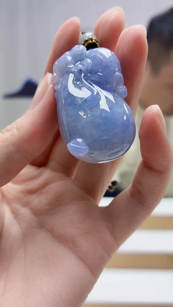 未镶嵌定制翡翠4898zm-毛货挂件钱袋81