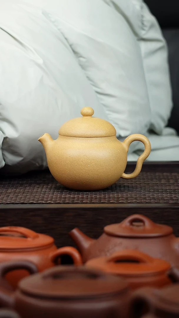 【闪购商品】紫砂茶壶原矿大水潭中层本山绿泥福宝140cc