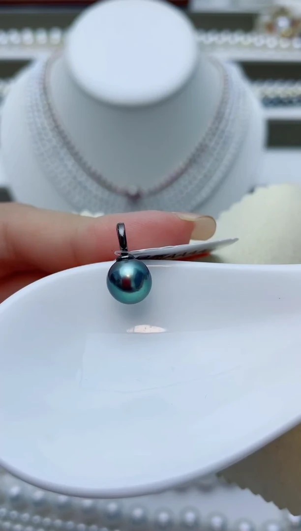 海水珍珠银S925镶嵌颈饰W12