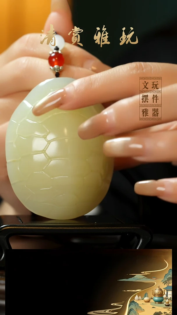 玉《富甲天下》手把件摆件