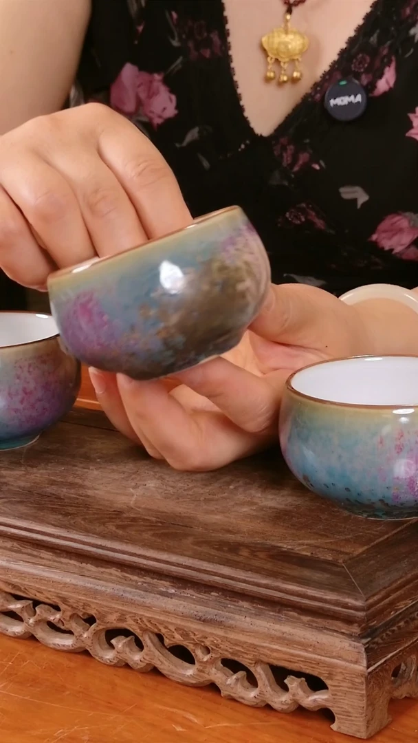 炭烧主人杯单杯土魂钧瓷