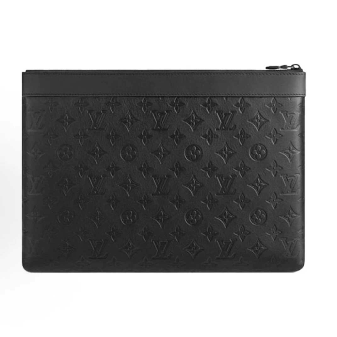 99新 LouisVuitton/路易威登 Lv 压纹手拿包/C71