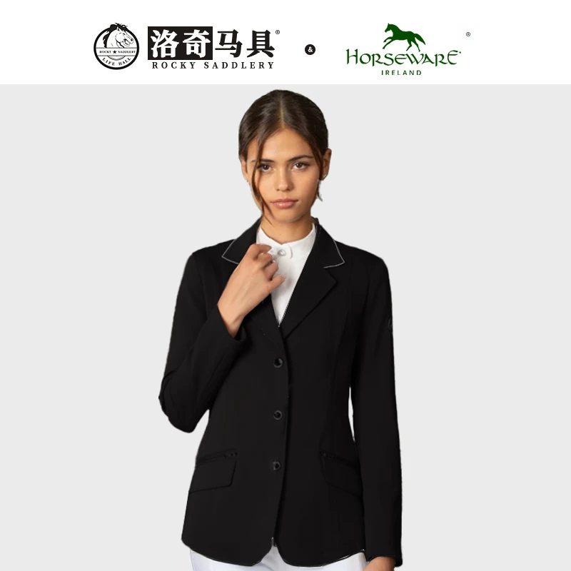 horseware女款针织镶银边骑士服马术比赛服装 马具HW85001