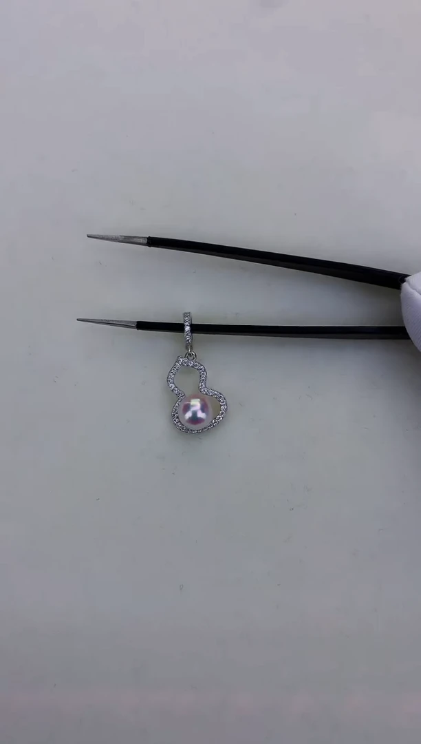 银S925镶嵌GD海水珍珠 GD030 吊坠 7