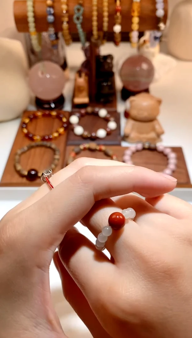 吊坠(不含链)未镶嵌和田玉冰烟紫戒圈