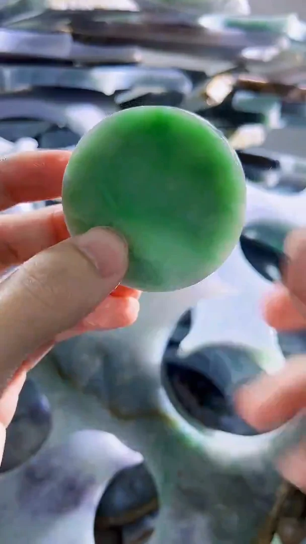 翡翠裸石缅甸翡翠A货文3213