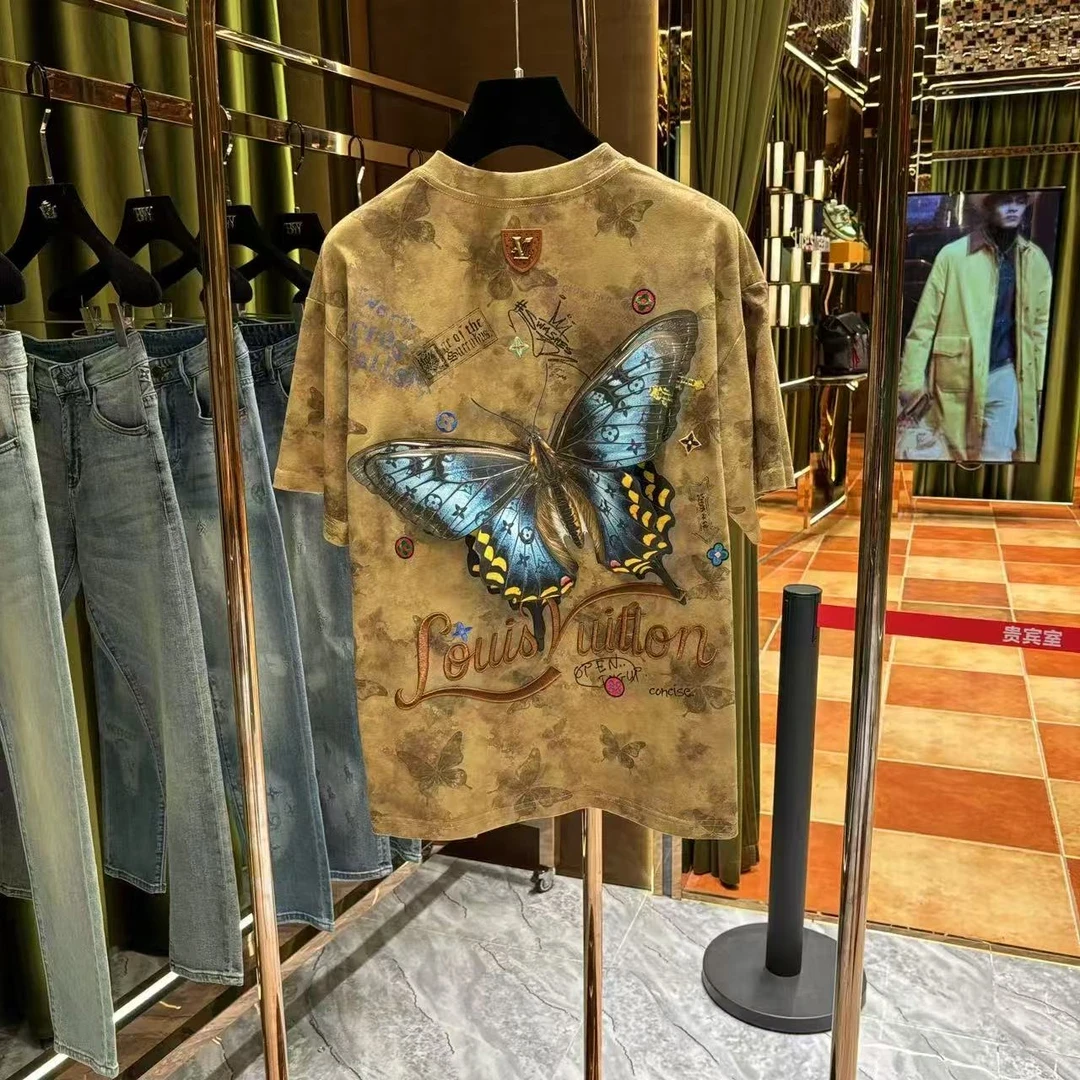 BW短袖印花夏季圆领欧美简约男常规款T恤通用WL001