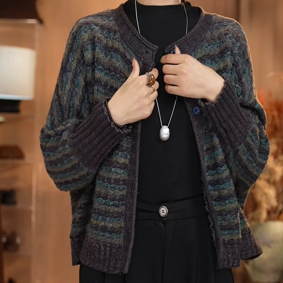 【K8】韩版新款春秋季女针织开衫百搭时尚潮流上衣