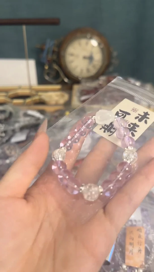 【闪购商品】水晶手链银S925镶嵌水晶 手链 银S925镶嵌