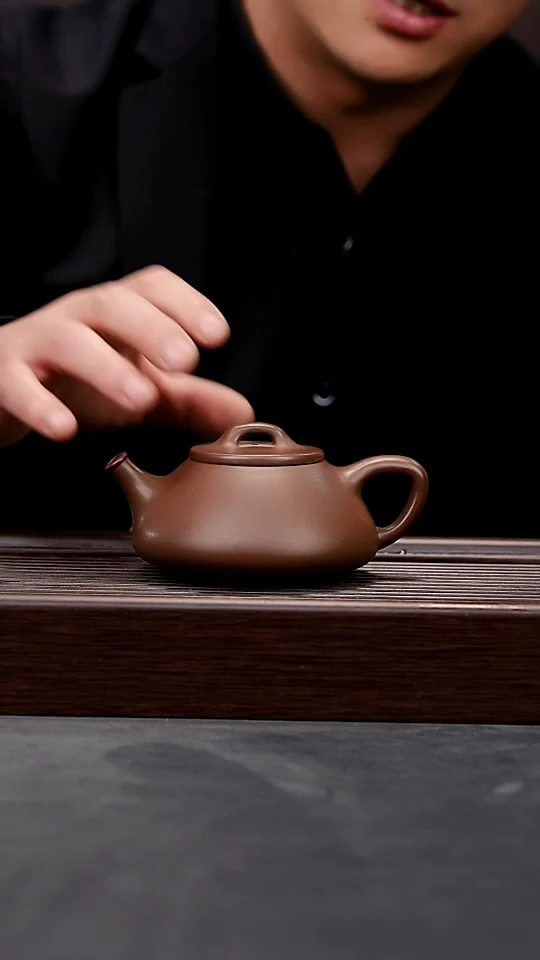 【闪购商品】紫砂茶壶革紫泥心舟石瓢