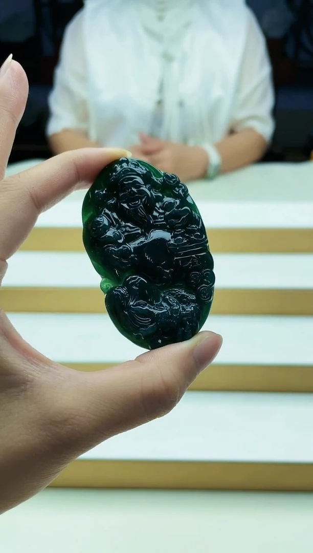定制翡翠未镶嵌毛货07310366多样性发其一