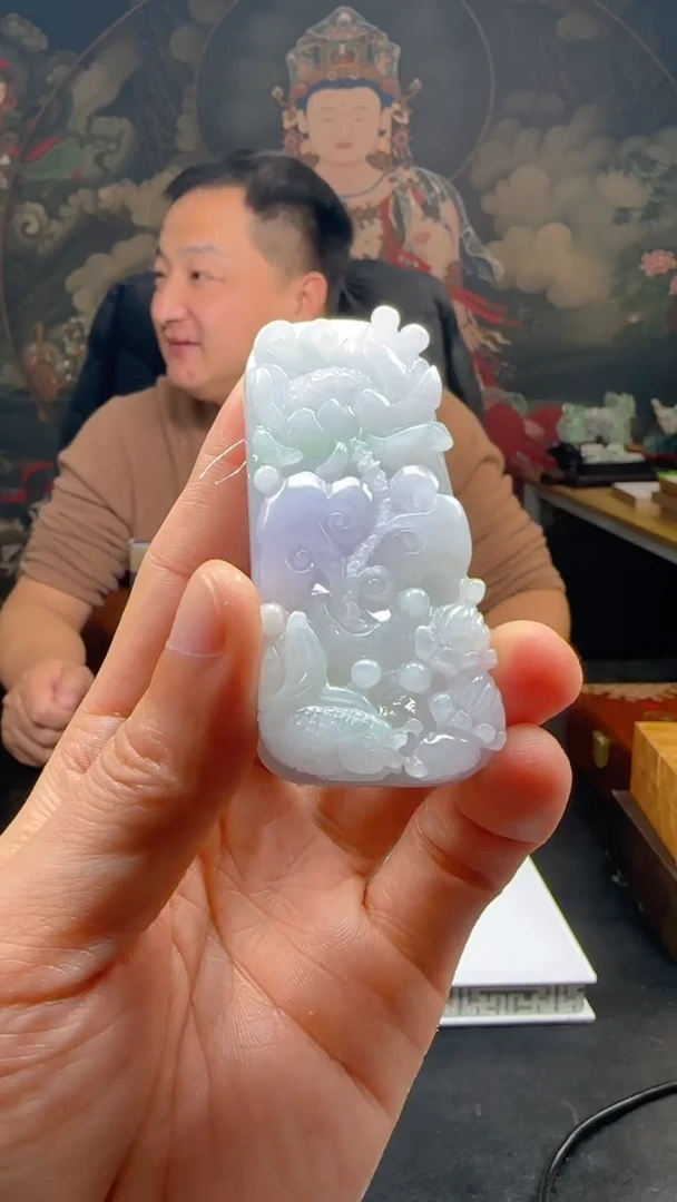 【闪购商品】定制翡翠未镶嵌L-@@QJXC12157