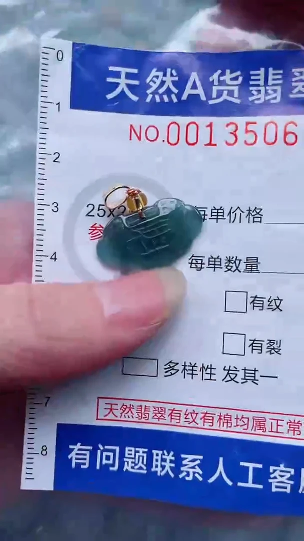 翡翠未镶嵌吊坠(不含链)1