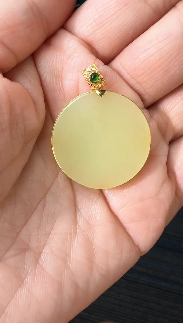 【闪购商品】和田玉吊坠18K金镶嵌多样性发货拍一发一