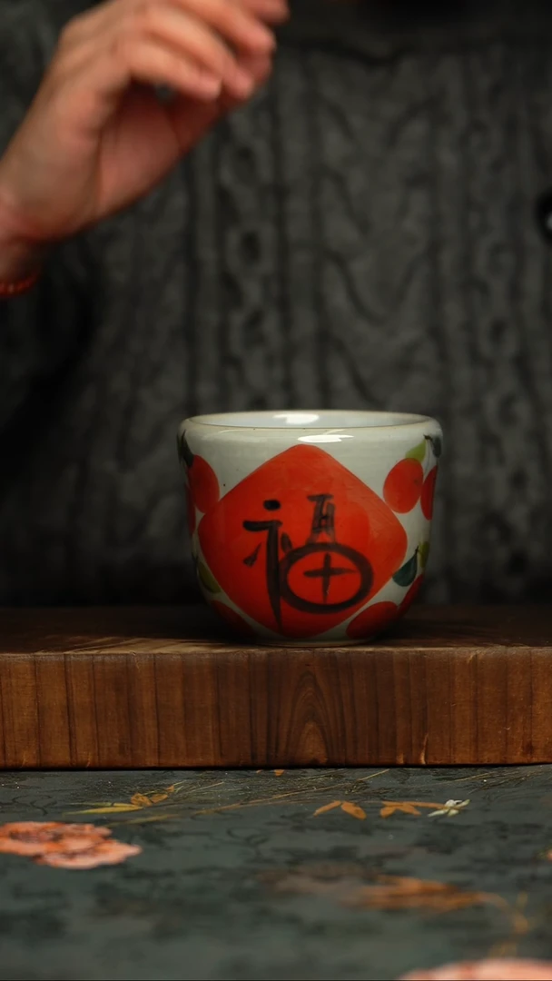 瓷片釉下彩手工手绘同款陶器
