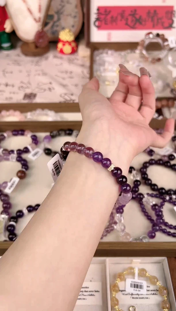 【闪购商品】水晶手链未镶嵌天然水晶多样性发货 颜色微差发其一