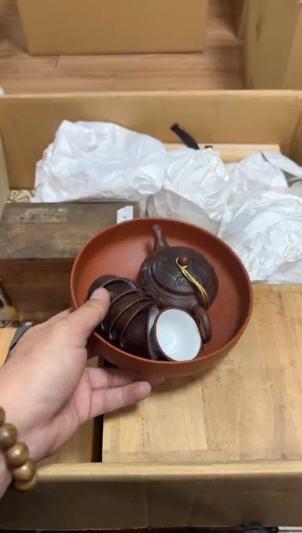 茶壶紫砂一***界精品家居饰品摆件
