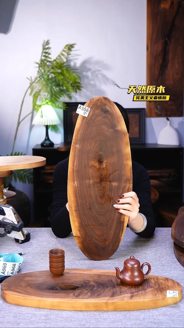 木北美黑胡桃原木.干裂疤结不属于商品质量问题完美主义者慎拍