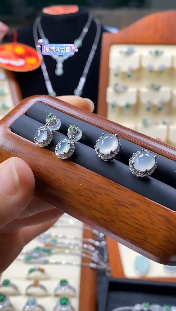 银S925镶嵌戒指翡翠11