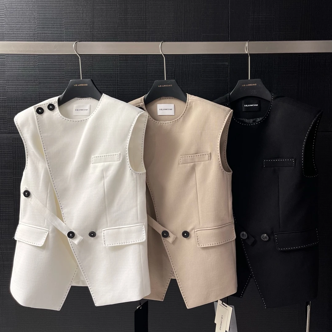 LQLINGJIE设计师高定款马甲5229