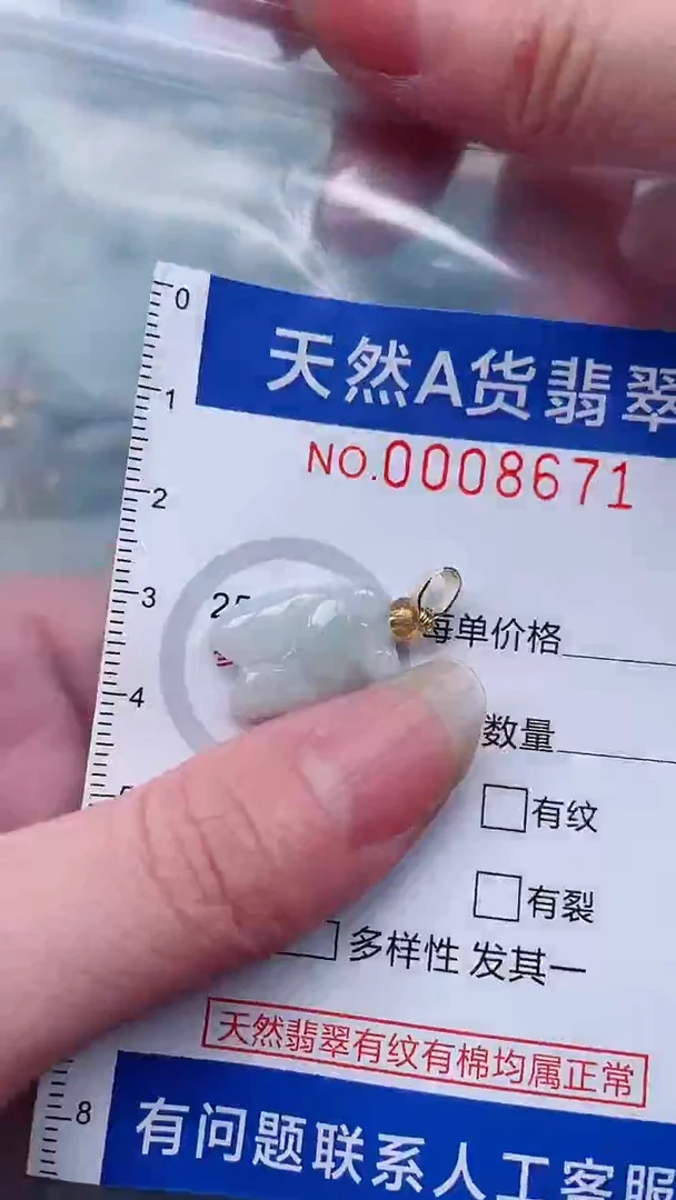 翡翠未镶嵌吊坠(不含链)1