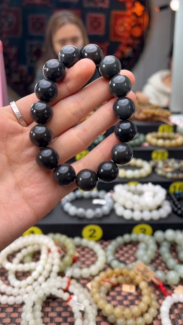 未镶嵌手串和田玉李保国矿手串卡14