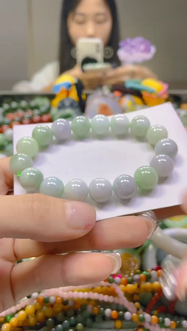 翡翠未镶嵌颈饰10MM/G/翡翠A货，一件也是批发价