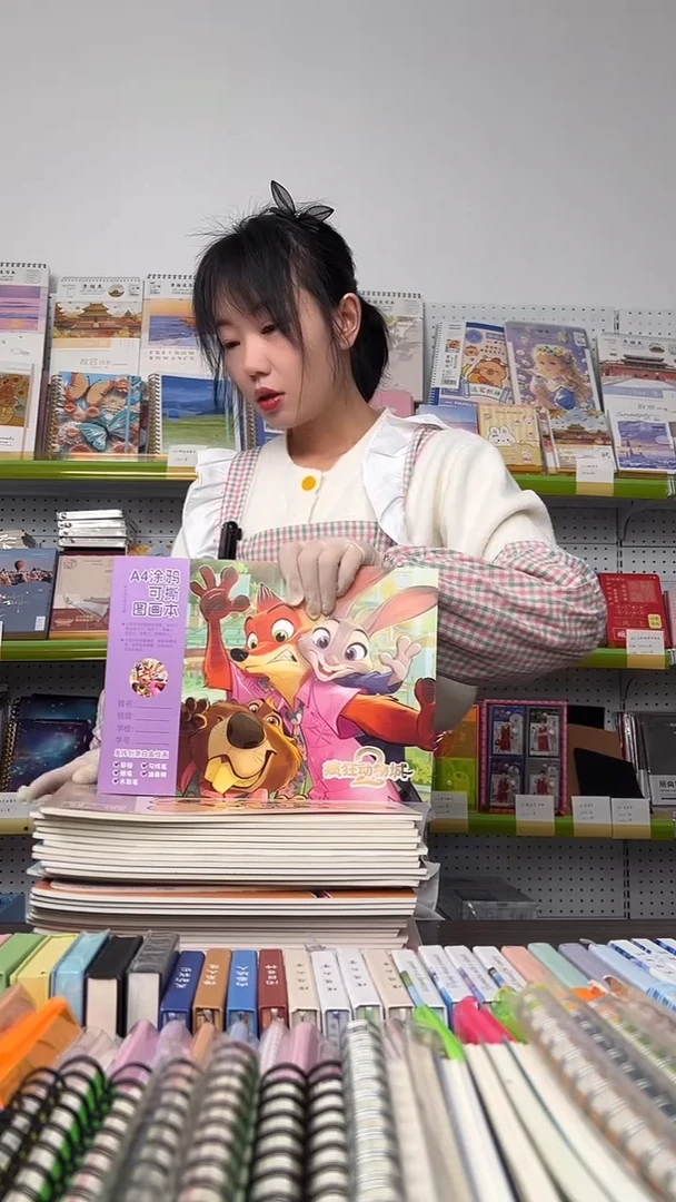 A4涂鸦可撕图画本28张含封面【疯狂动物城】 10本/包