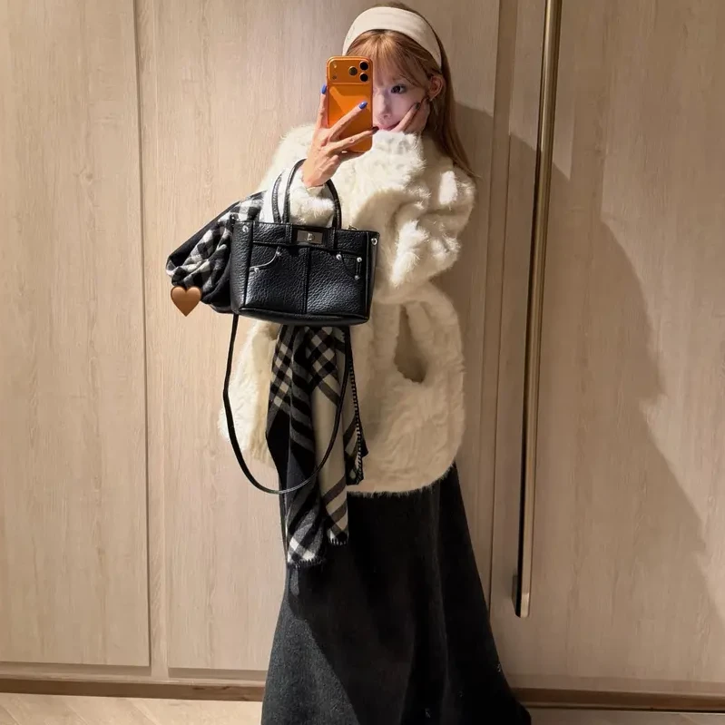 【慵懒大小姐】仿花狐貂软糯宽松显瘦外套女冬毛绒加厚百搭气质上衣