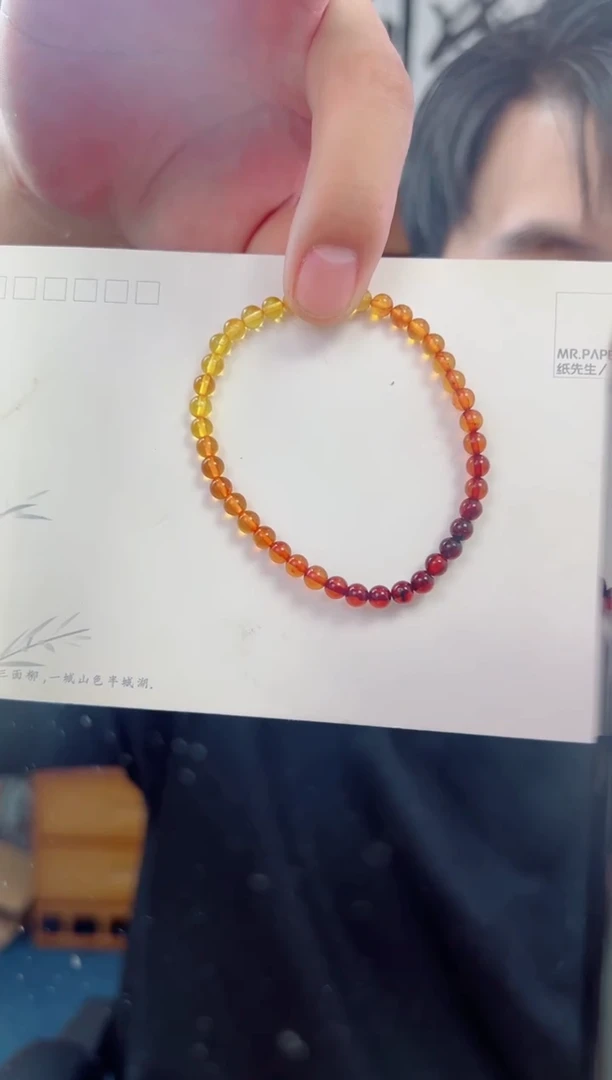 未镶嵌琥珀手串渐变色手串