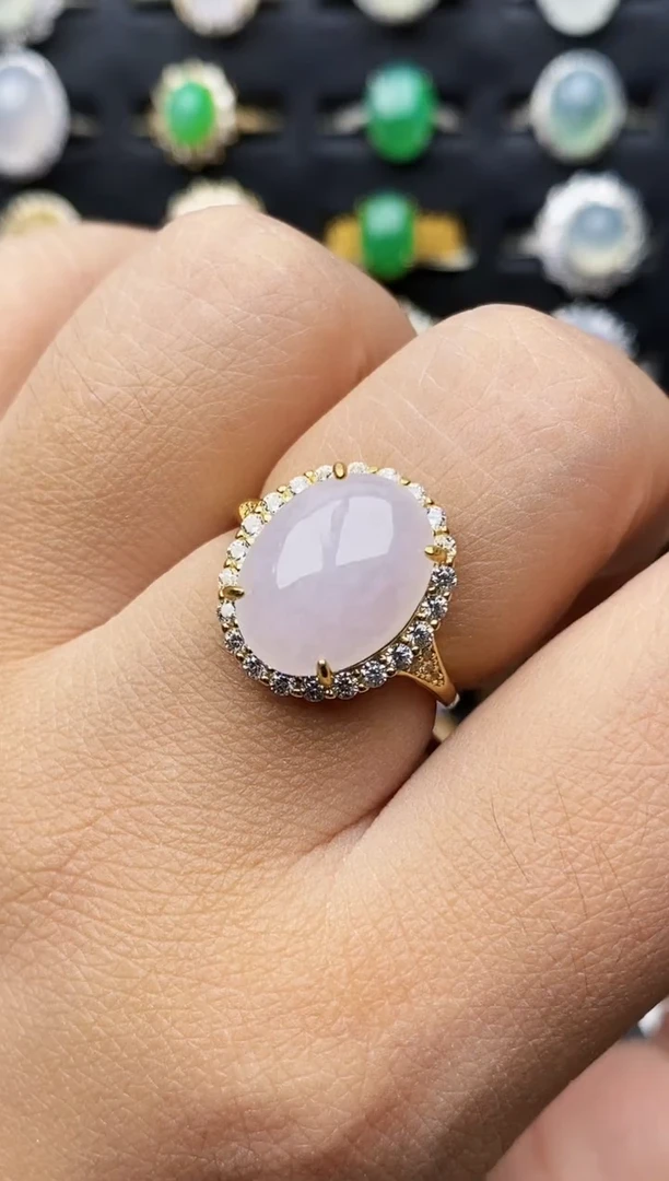 银S925镶嵌戒指翡翠0252