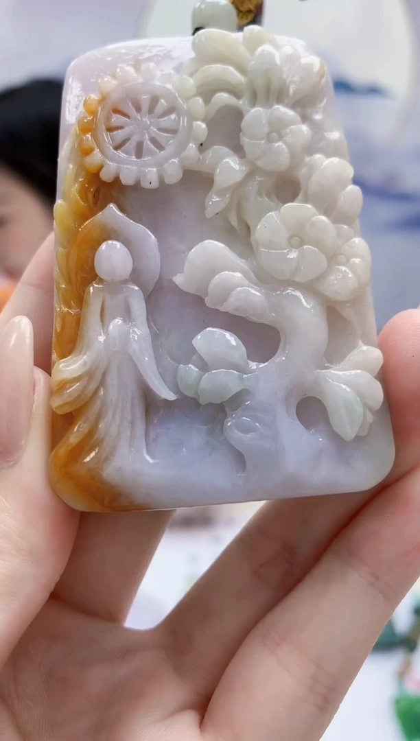 定制翡翠未镶嵌4852jw-毛货挂件78