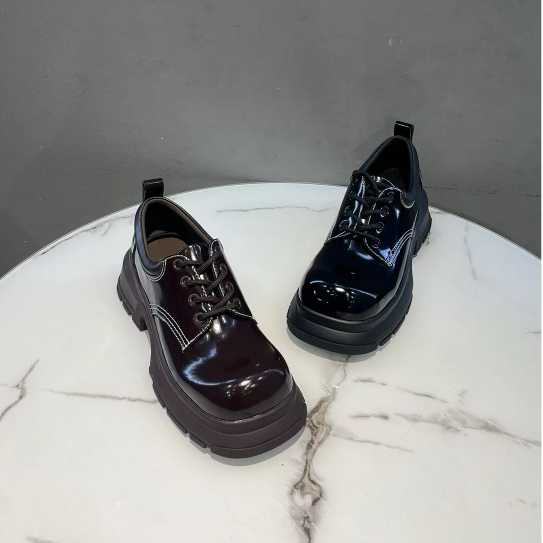 3258-1新款时尚百搭厚底乐福鞋