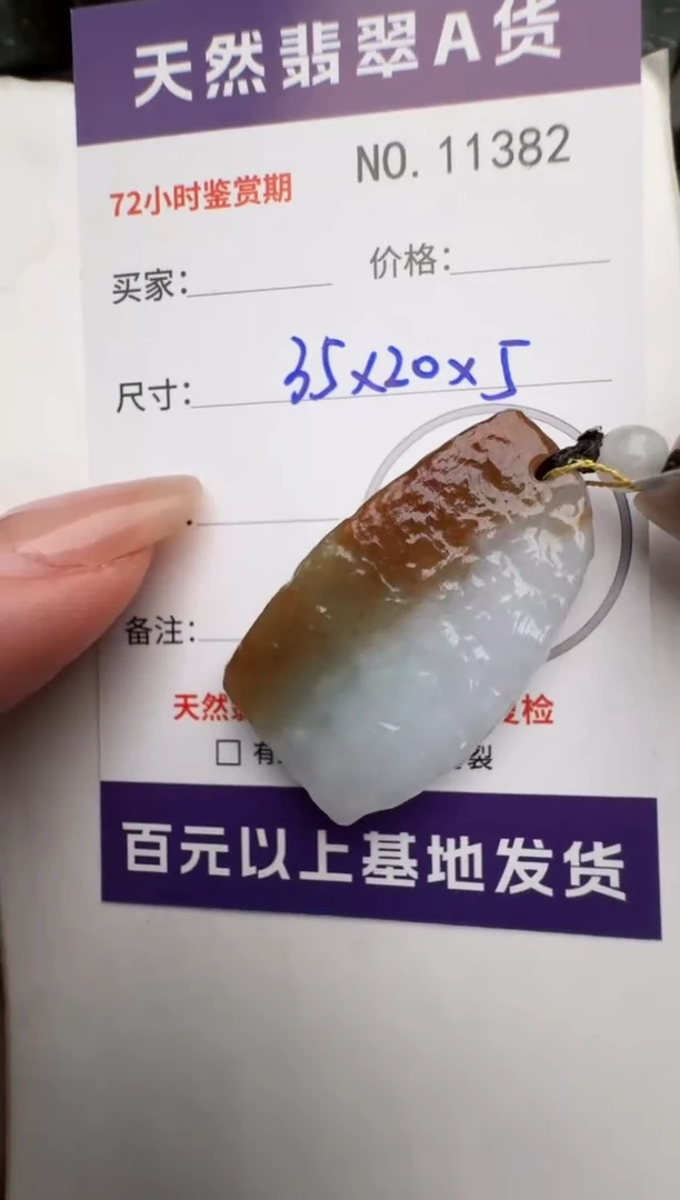 【闪购商品】翡翠颈饰未镶嵌原石11382