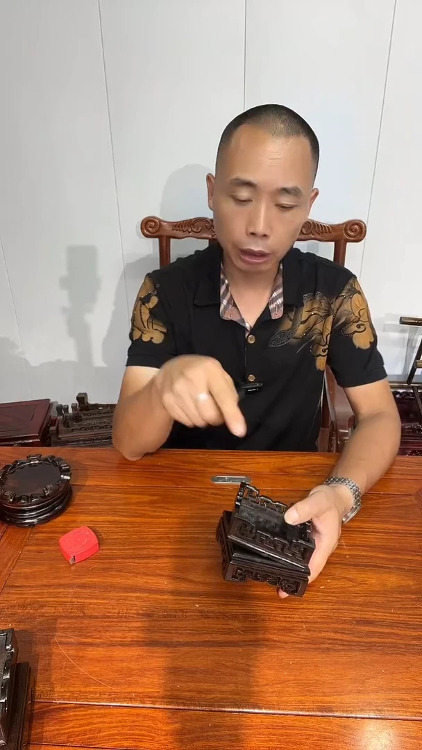 木买一送一非花细花底座黑10*10*3.6