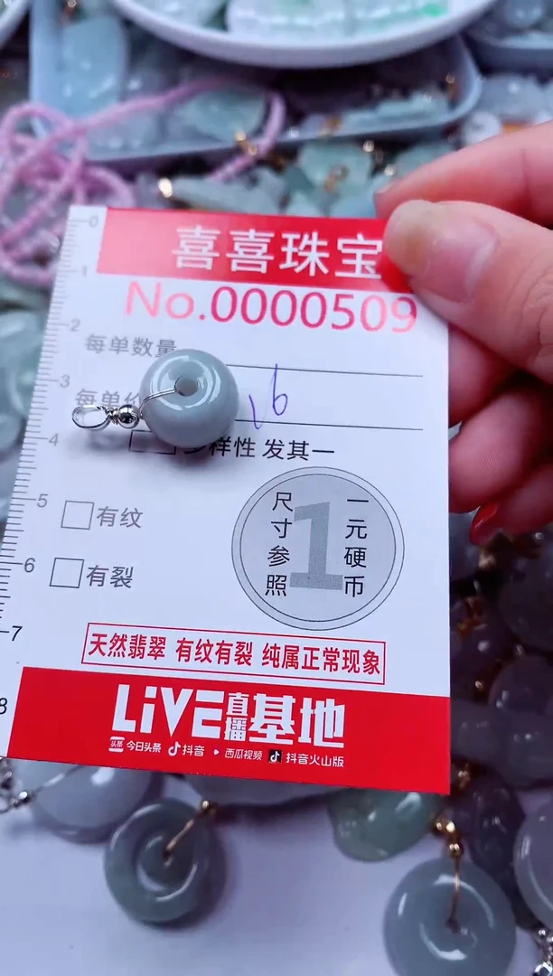 吊坠(不含链)未镶嵌翡翠509
