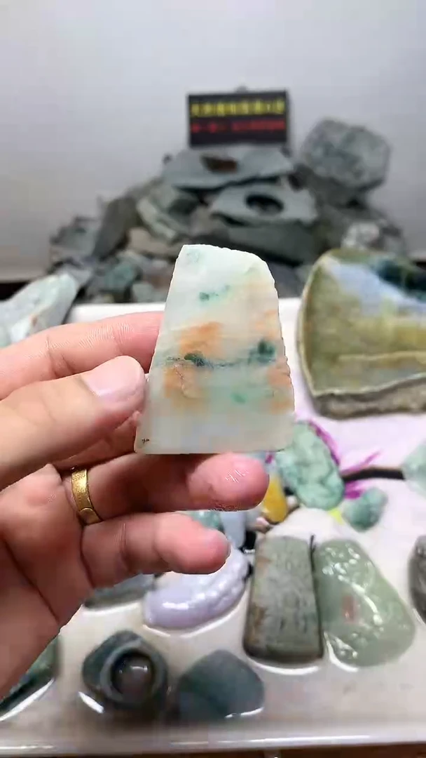 裸石翡翠天然缅甸翡翠A货96
