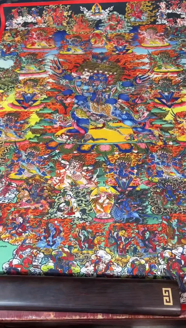 卷轴画龙妹的唐卡tk16