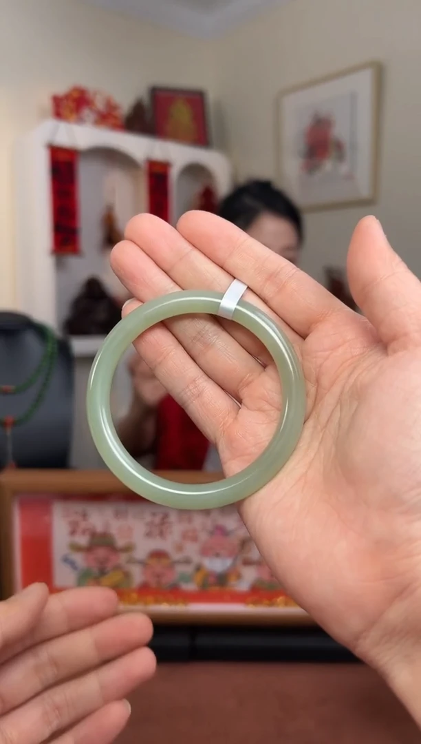 【闪购商品】和田玉s25-未镶嵌手镯57mm